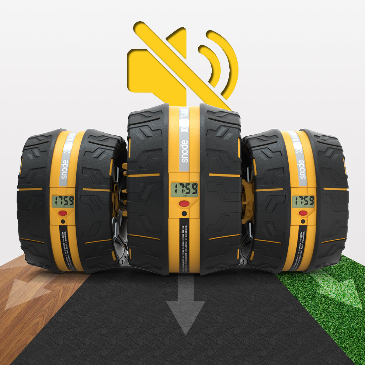 SNODE 3-Stufen-Widerstand Rebound Ab Roller mit abnehmbaren Ellbogenstützen S520S