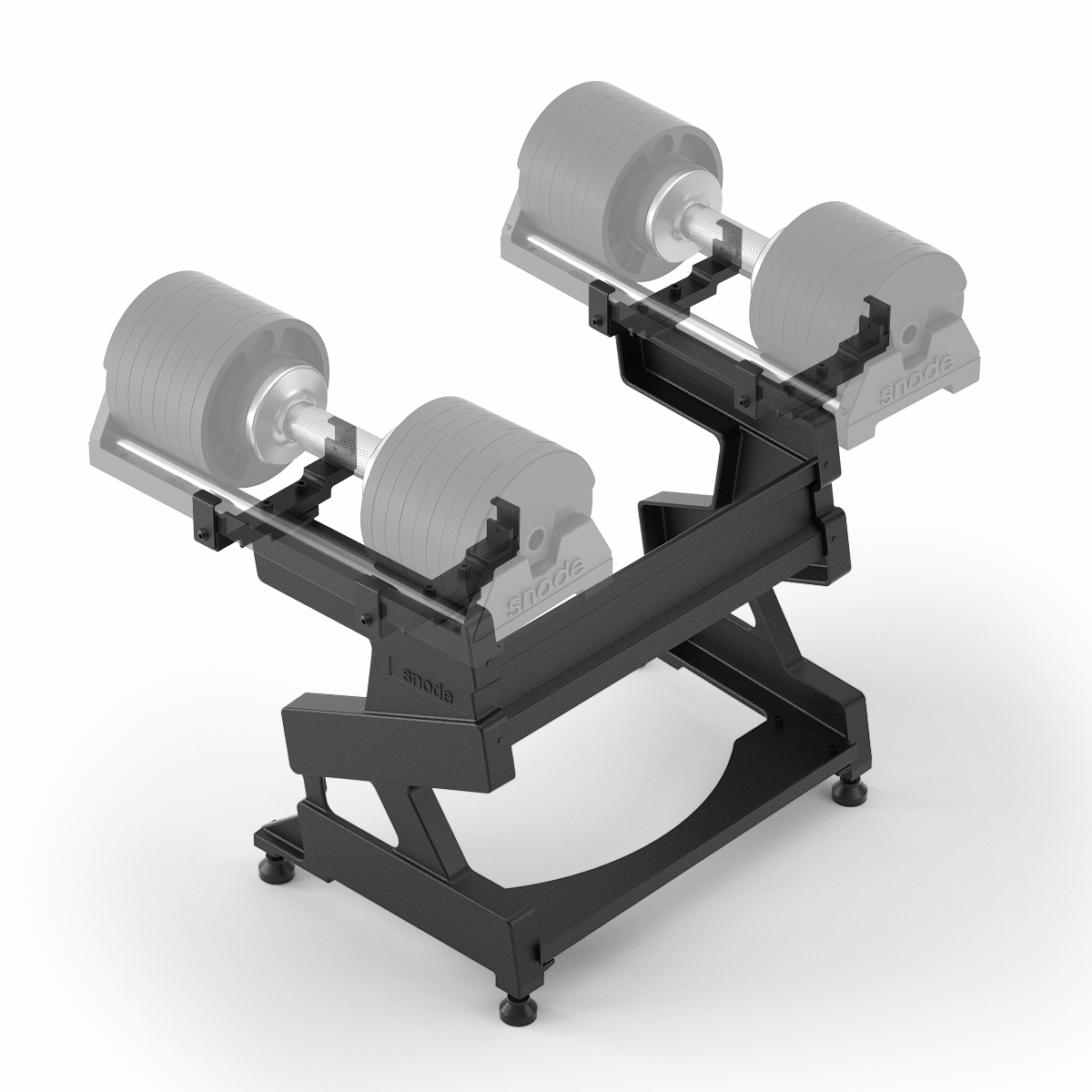 Snode Cast Iron Step-in Structure Dumbbell Rack