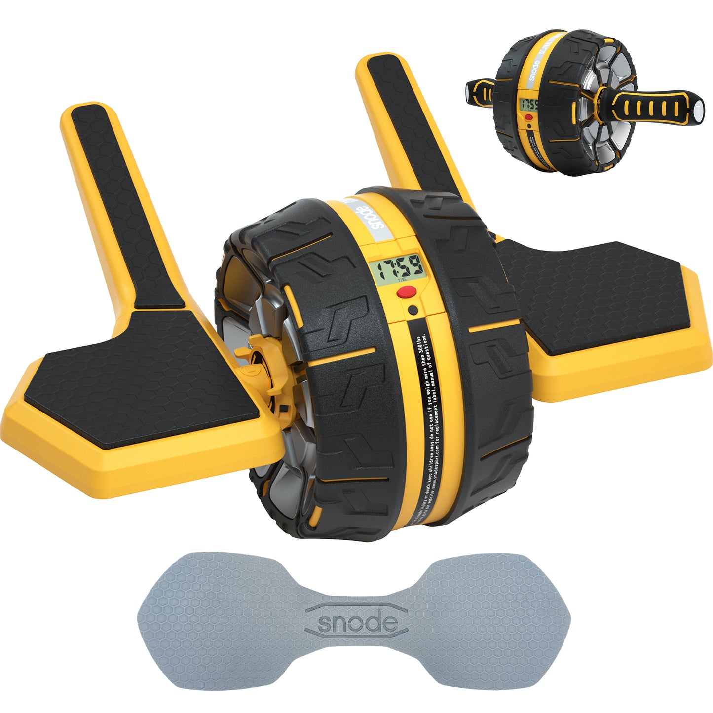 SNODE 3-Stufen-Widerstand Rebound Ab Roller mit abnehmbaren Ellbogenstützen S520S