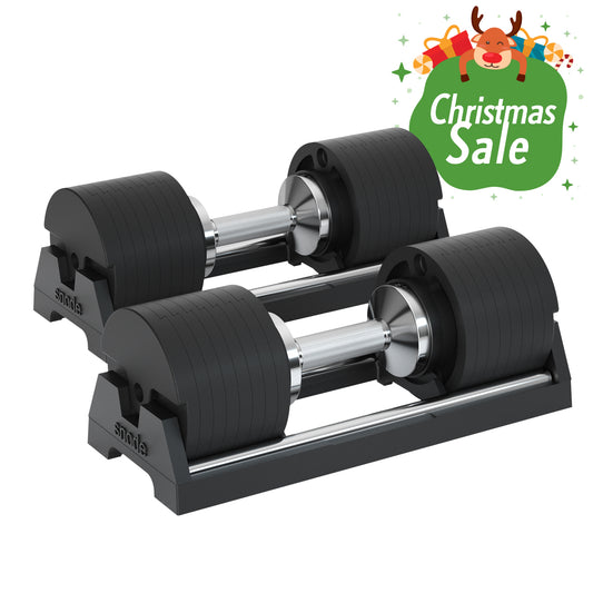 Snode 40KG Drop-proof Cast Iron Adjustable Dumbbells（One Pair）