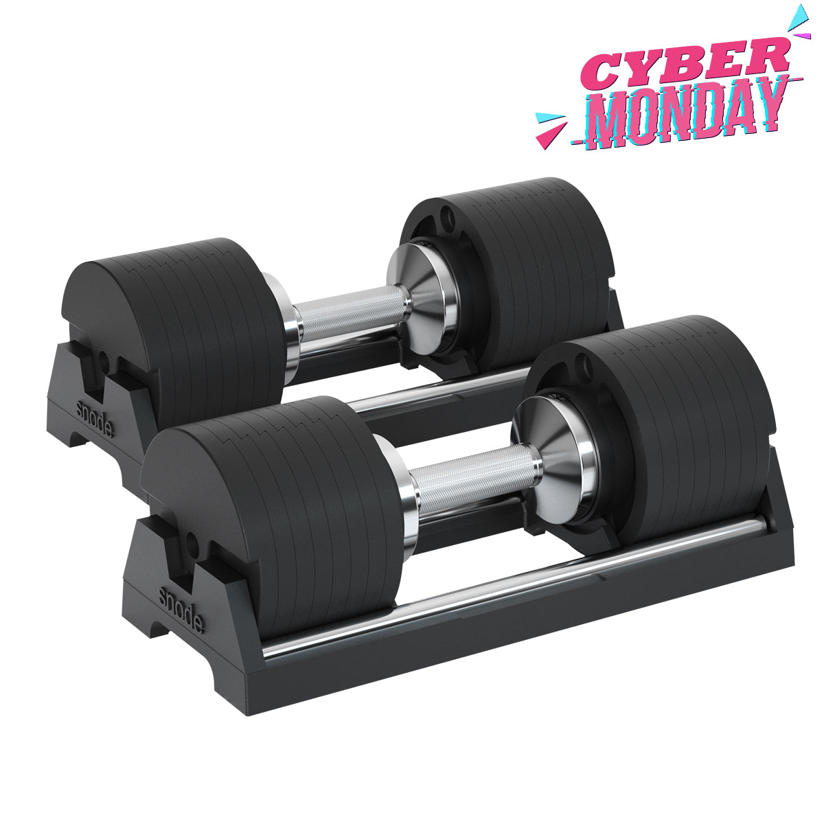 Snode 40KG Drop-proof Cast Iron Adjustable Dumbbells（One Pair）