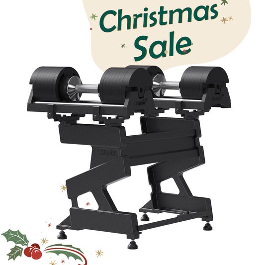 SNODE 40KG AD85 Mancuerna ajustable (Par) con soporte