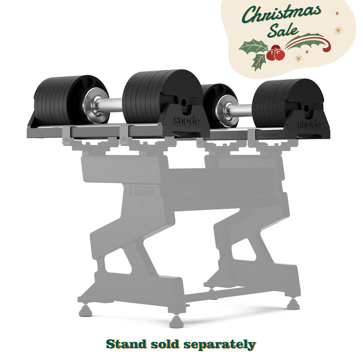 Snode 40KG Drop-proof Cast Iron Adjustable Dumbbells（One Pair）