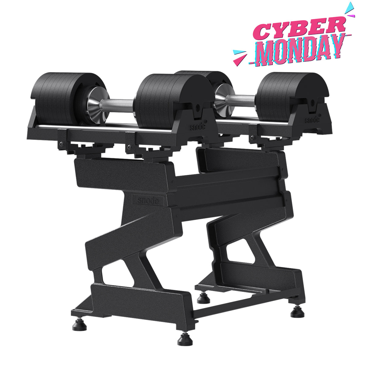 Snode 40KG Drop-proof Cast Iron Adjustable Dumbbells（One Pair）